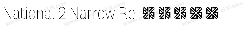 National 2 Narrow Re字体转换
